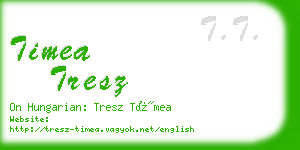timea tresz business card